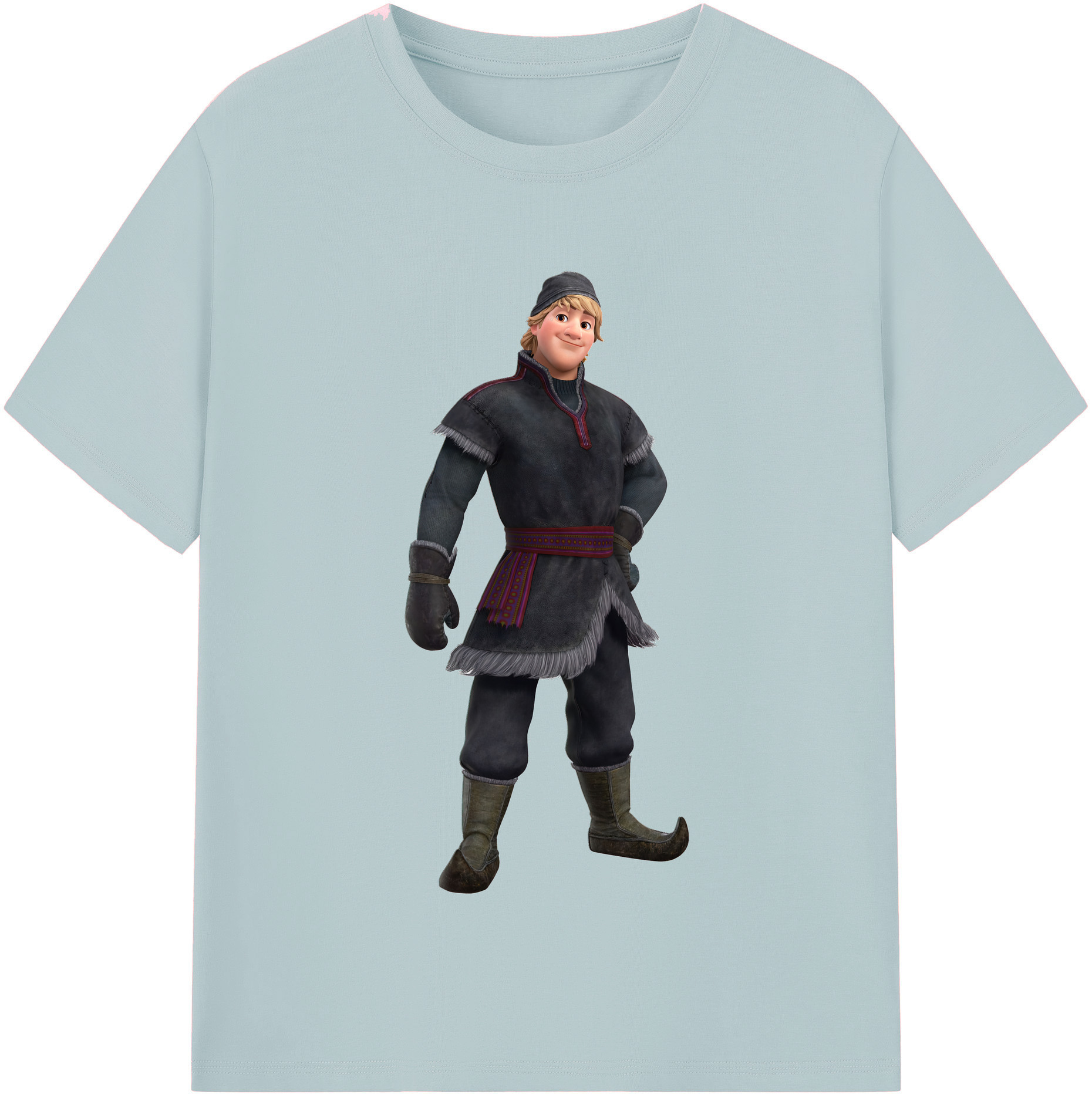 （画像用） アナと雪の女王 アンナ エルサ Frozen Anna Elsa 綿100％半袖Tシャツ（フロントプリント）